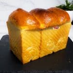 Tall loaf of Milk Bread.