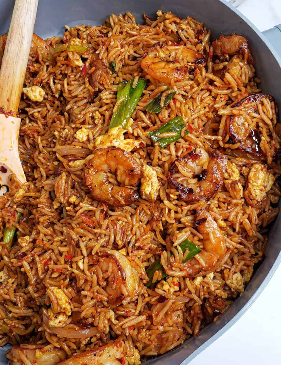 Wok of Shrimp Fried Rice.