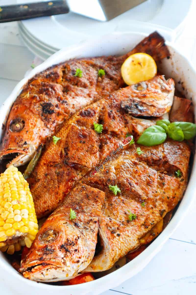 Delicious Baked Red Snapper Fish