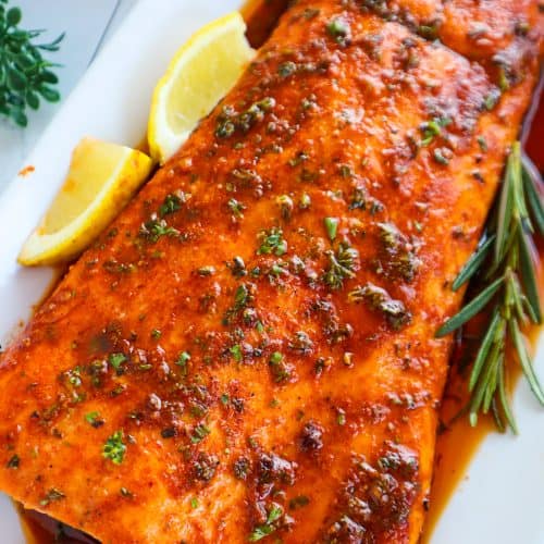 Easy Baked Firecracker Salmon Recipe - Cooking With Claudy