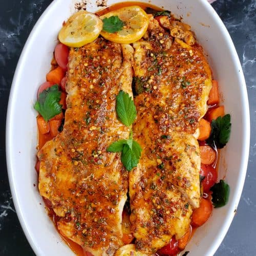 Baked Red Snapper with Garlic and Herbs Cooking With Claudy