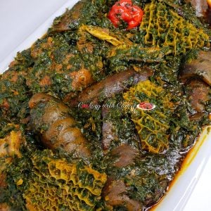 Dish of Afang Soup.