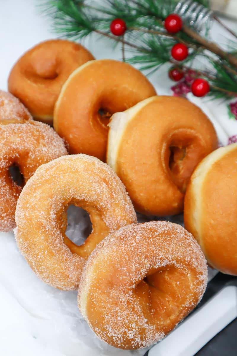 Two lines of Homemade Donuts.