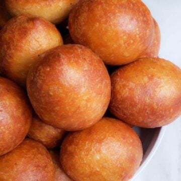 Bowl of Plantain Puff Puffs.