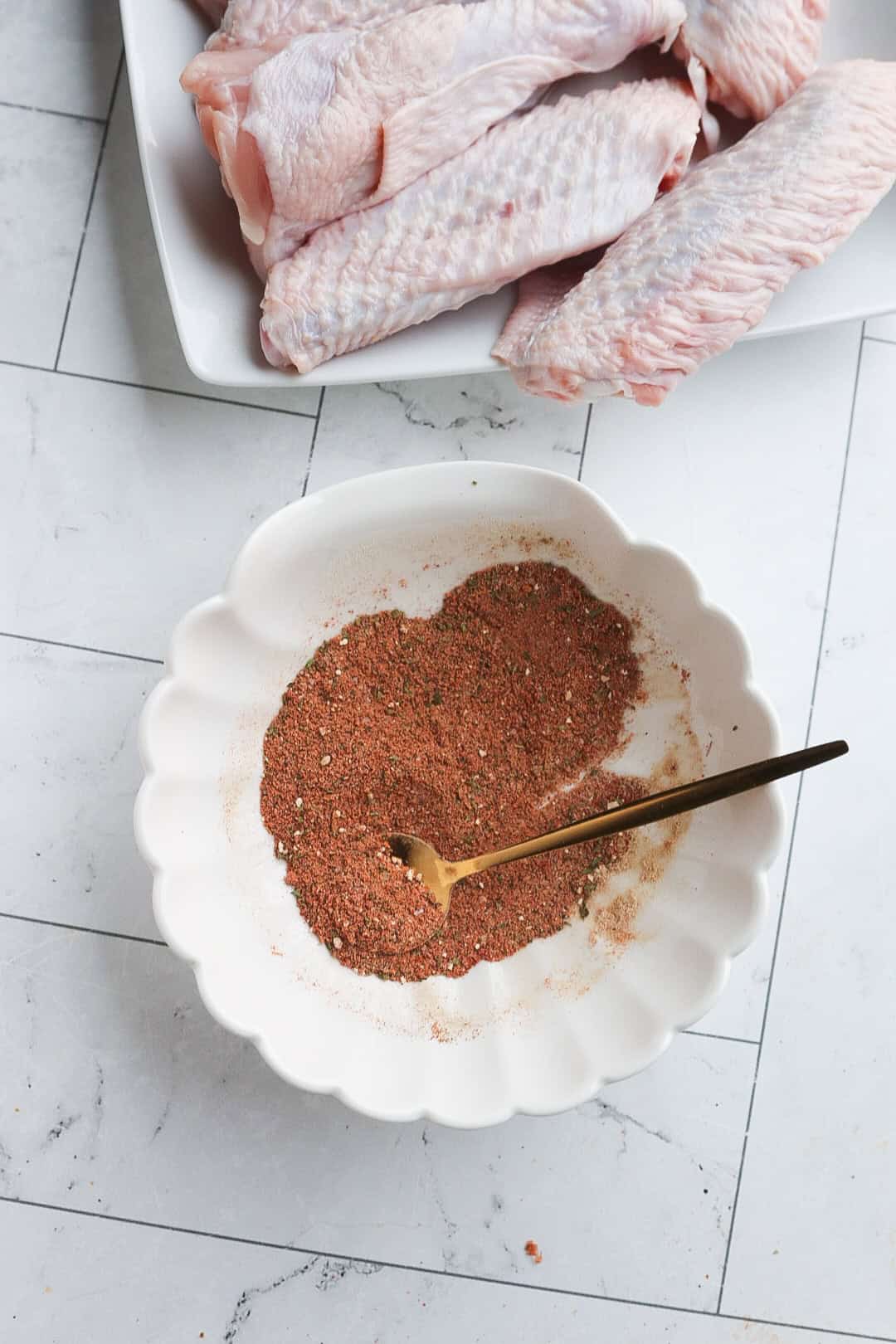 seasoning mix in a small bowl. 