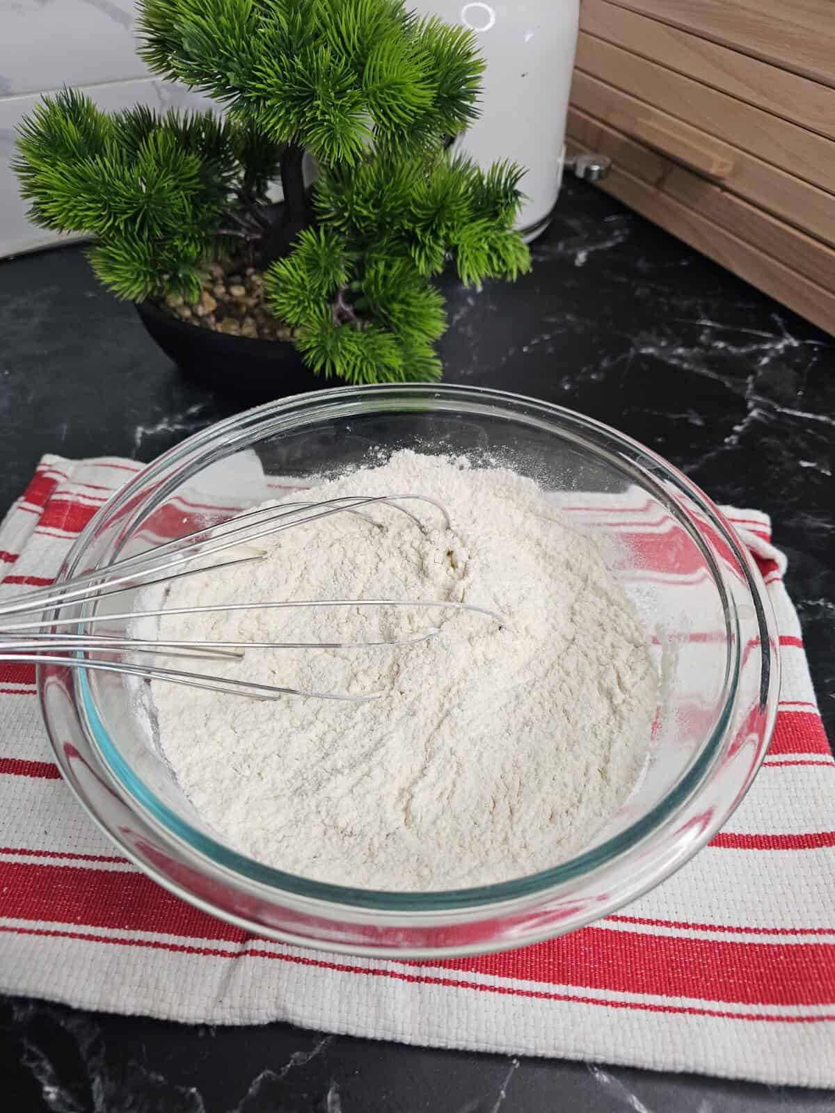 nixed flour and dried ingredeints
