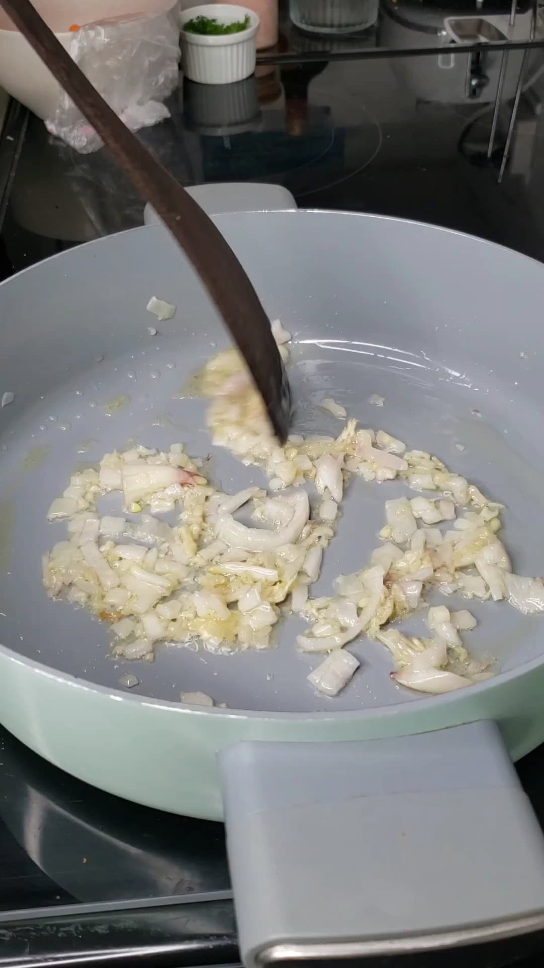 meat pie filling in a pot