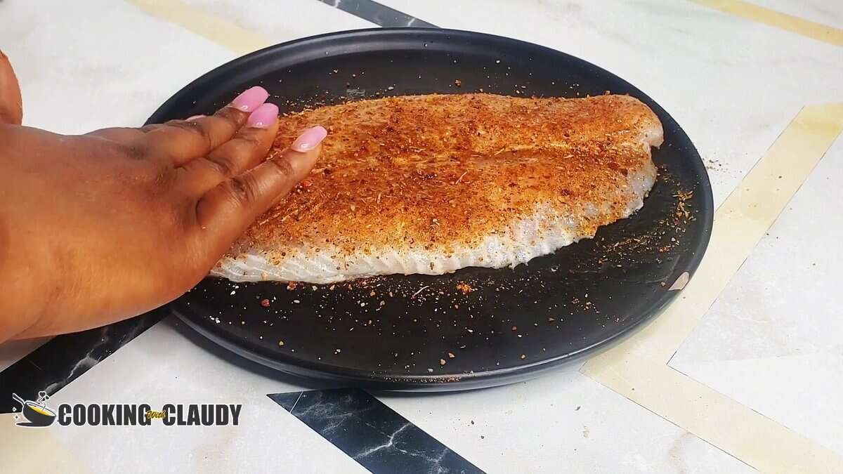 baked basa on baking dish