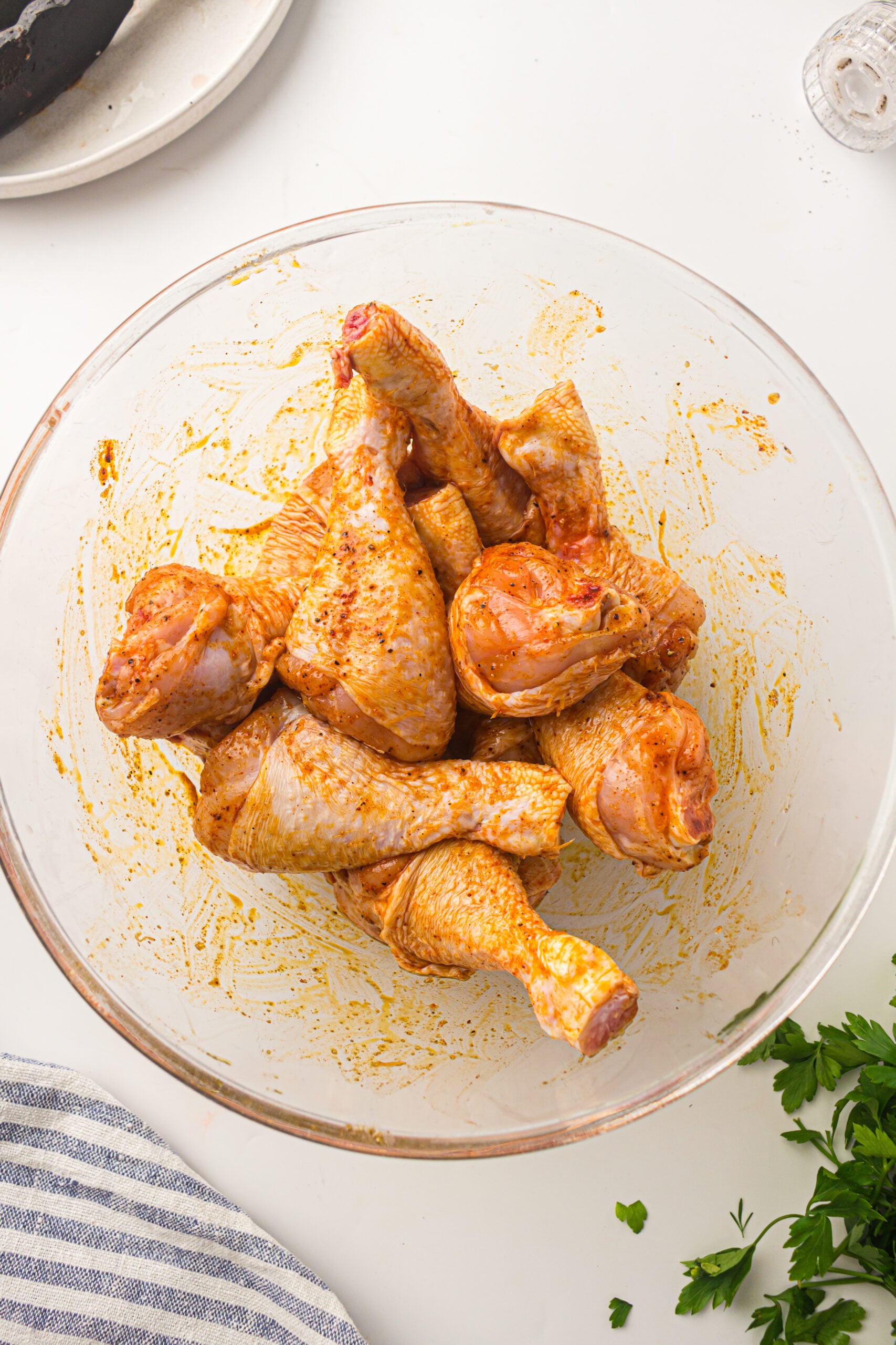 marinated chicken in a bowl