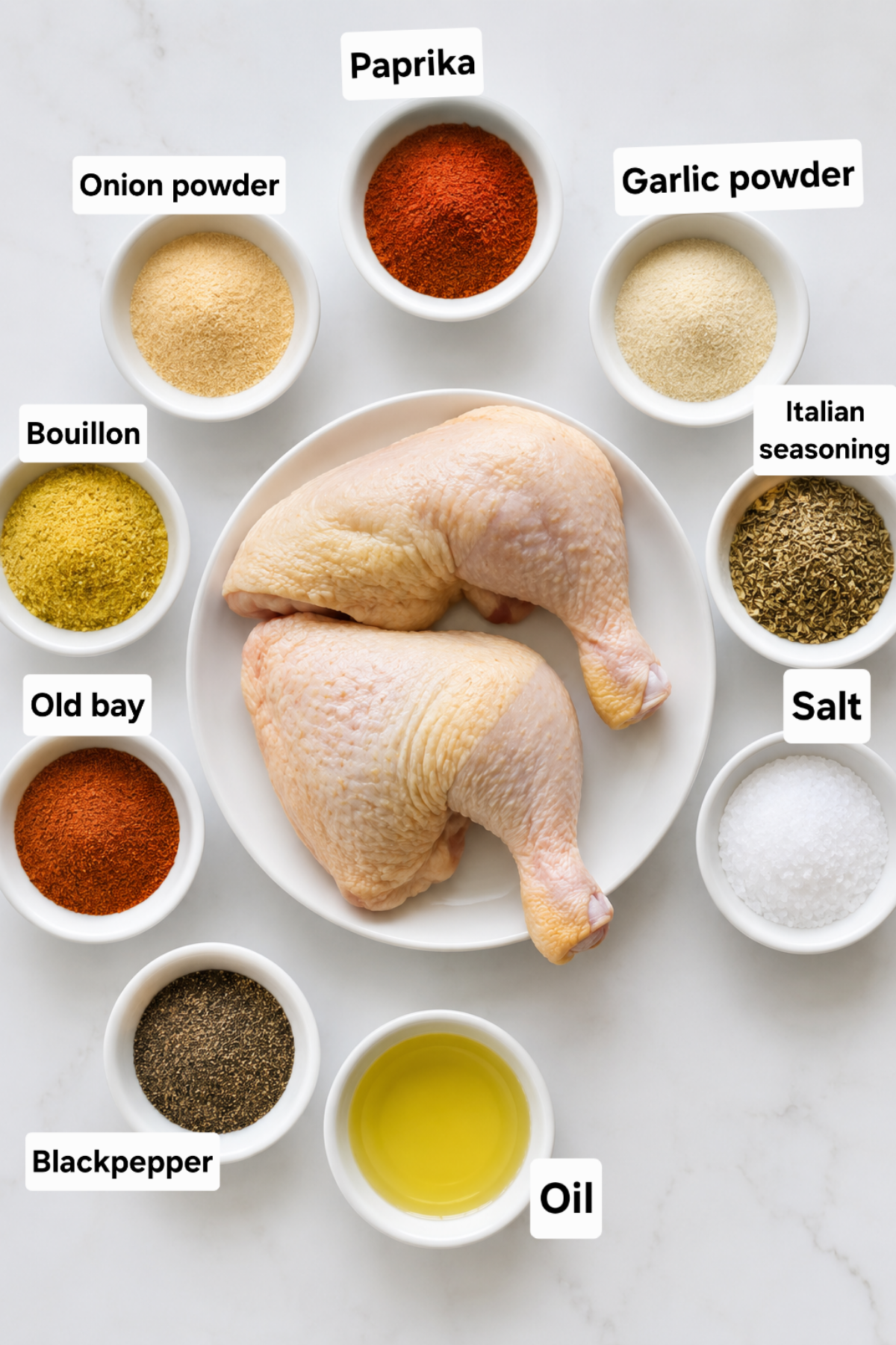 ingredients for air fryer chicken legs_1